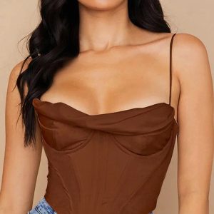 Braunes Korsett Top - My Store