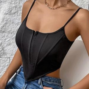 Bustier Top Schwarz - My Store